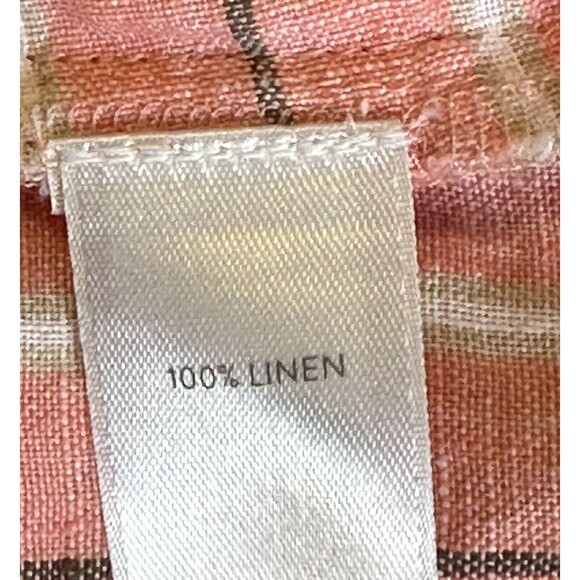 J. jill Love Linen Women Size S Striped Sleeveless Popover Collared Top Timeless - Picture 9 of 9